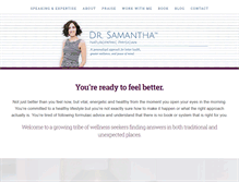 Tablet Screenshot of drsamantha.com